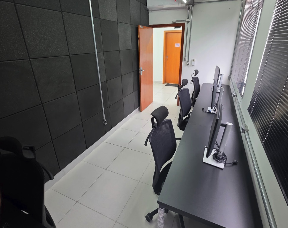 Sala privativa com estrutura ergonômica