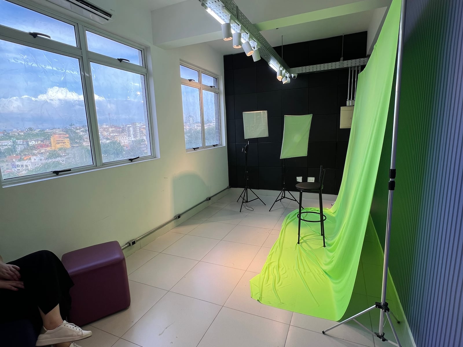 Área de produção do estúdio de fotografia em Betim